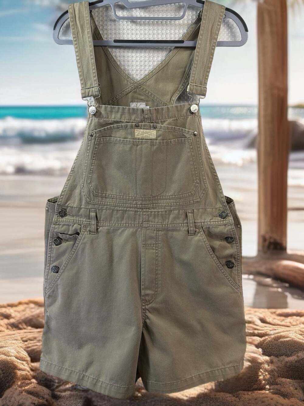 Calvin Klein Jeans Vintage Canvas Utility Shortalls (M)